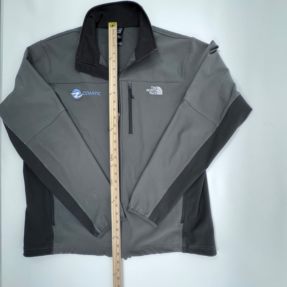 The North Face Gray Softshell Jacket Full Zip Mens Size XL Ozmatic Engineering - Picture 10 of 13